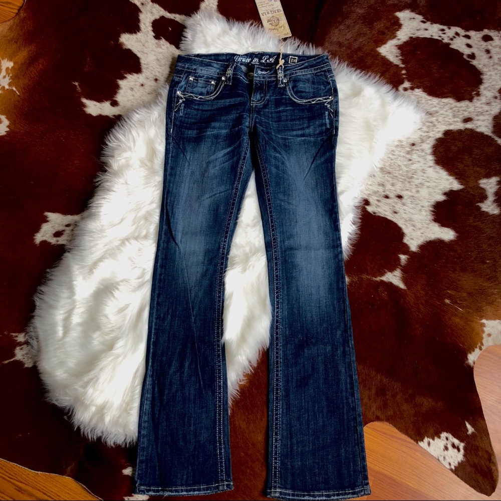 Grace in LA Jeans Size 28 New with Tags